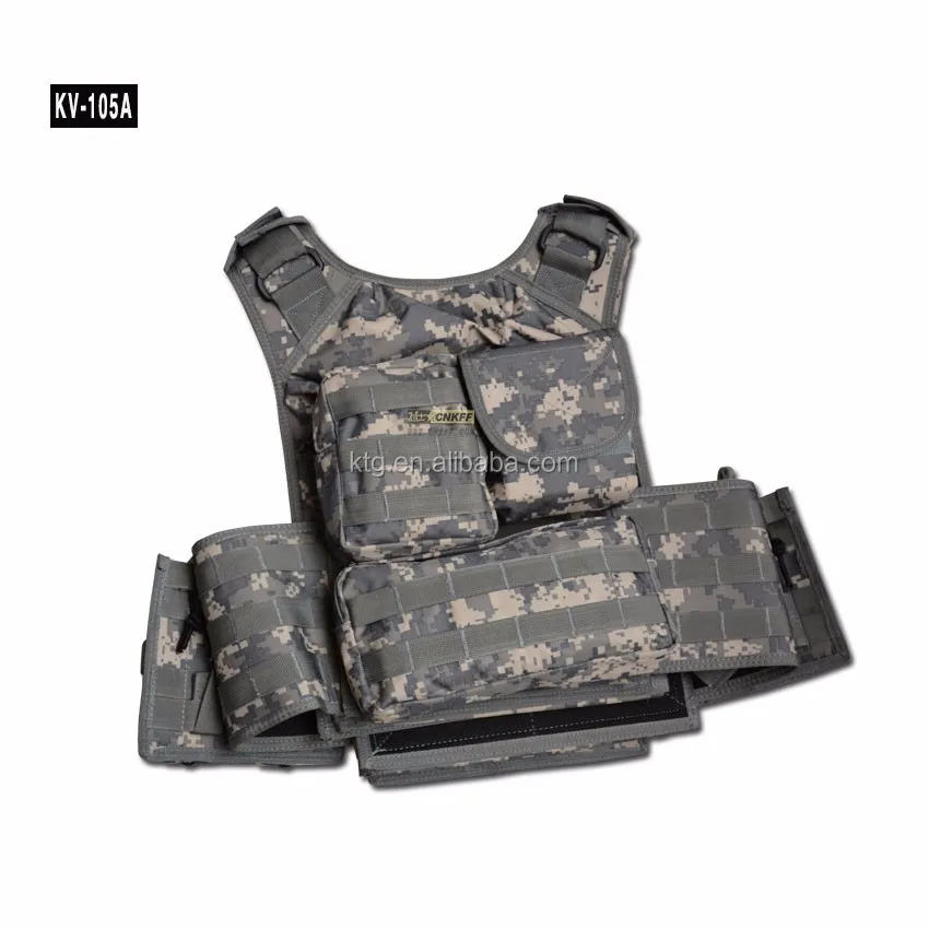 Tactical Vest with M4/M16 Magazine Pouch Military Protective Combat Vest for Security