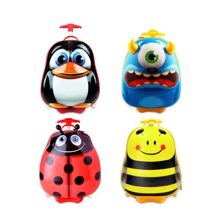 
New design fashion factory OEM cut airport travel kids luggage trolley bag children suitcases 