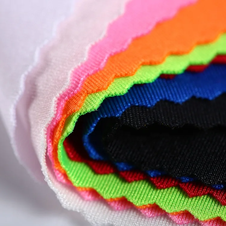 
Poly spandex bright yarn stretch polypropylene fabric warp knit swimwear swimming wear suit fabric 