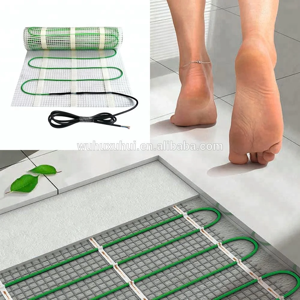 Electric floor heating mat FHMT with twin conductor
