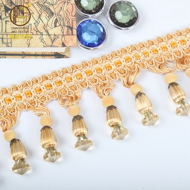 Decorative Tassel Fringe Trimming for Curtain from Hangzhou Xiaoshan