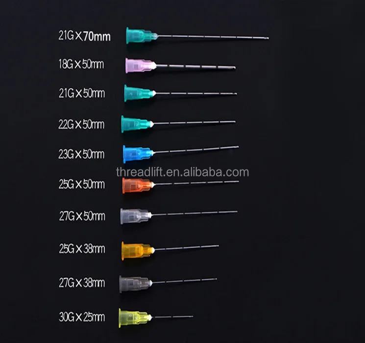 
2021 Factory supplier micro cannula 25g50mm needle for dermal fillers 