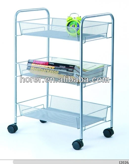 
Metal hand carts 3 tier shelf 