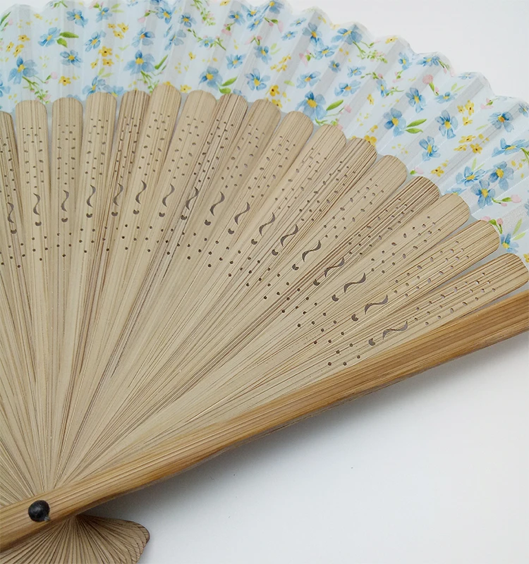 
Custom Printed Chinese Cute Handsome Durable Souvenir Bamboo Fan Folding Hand Fan 