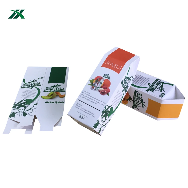 Environmental Protection Custom Cardboard Paper Boxes Liquid Juice Milk Beverage Bottle Packaging Box