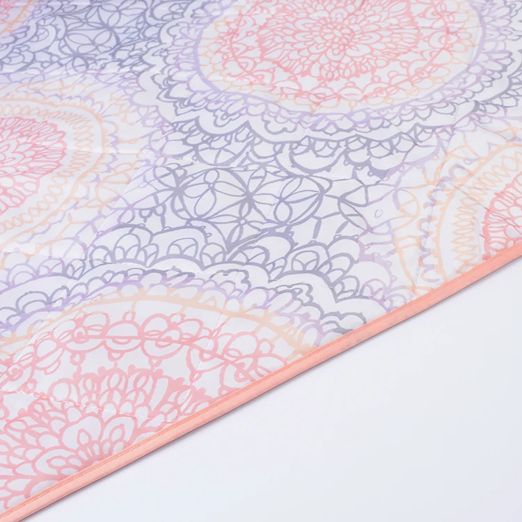 
Wholesale beautiful flower pattern portable foldable outdoor waterproof camping picnic floor mat 