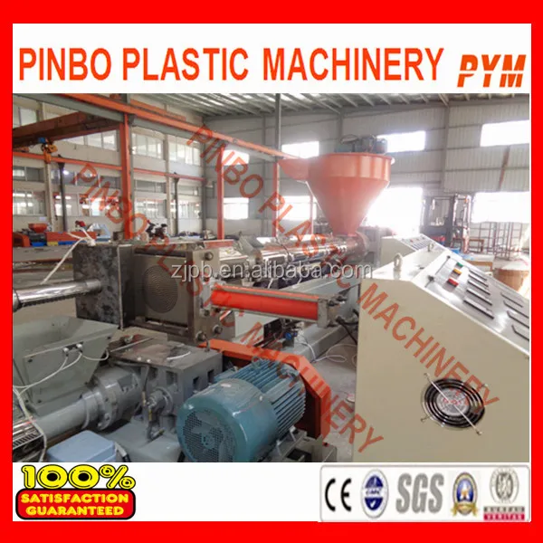 Plastic granules granulation line in 2 stages
