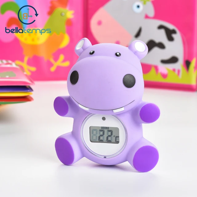 Baby bath water thermometer with bath book