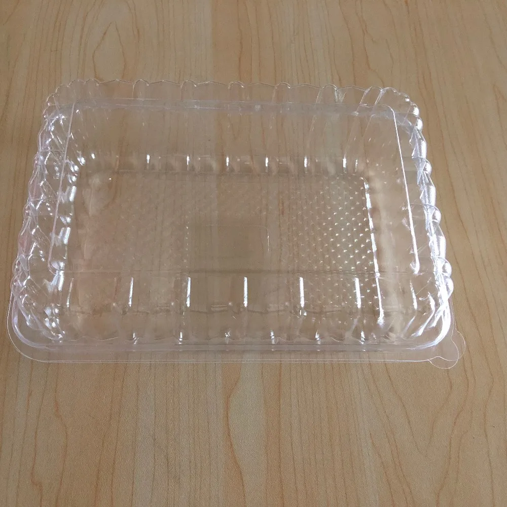 Прозрачная коробка для еды, пирожные, фрукты, печенье, хлеб, одноразовая упаковка, пластиковая Флип-коробка