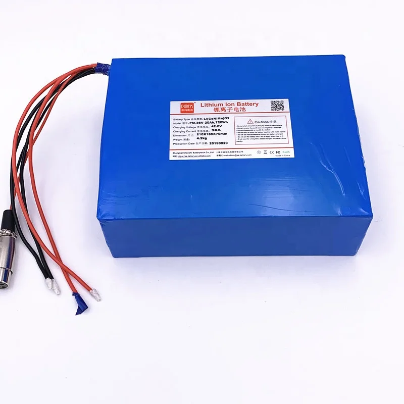 rechargeable batteries batterie lithium 36v 20ah lithium battery for scooter