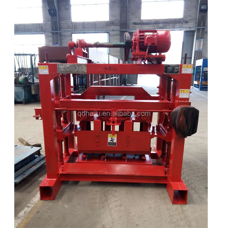 Moveable hydraulic concrete hollow brick making machine for sale