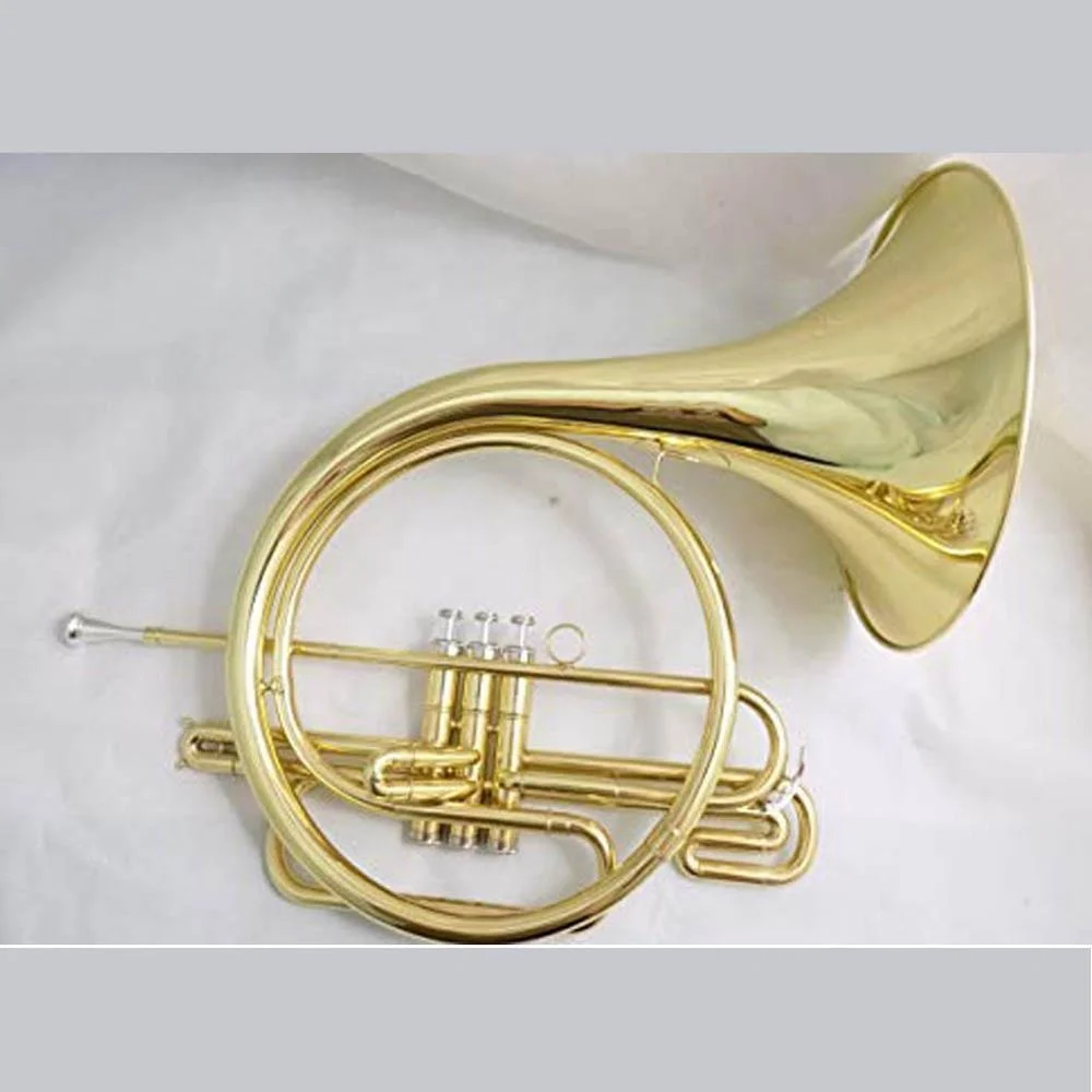 Bb key Piston  French Horn Brass body cupronickel leadpipe lacquered with case musical instruments