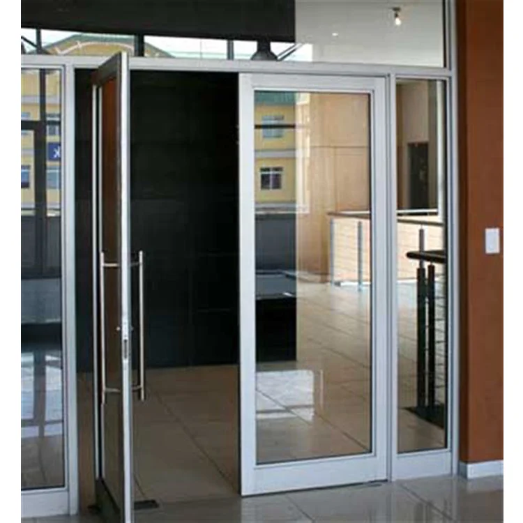 Powder coated energy saving lasted design  double glazing bullet proof doors