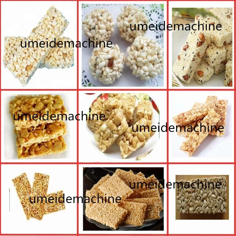 
Crispy nougat peanut candy bar cutting machine 