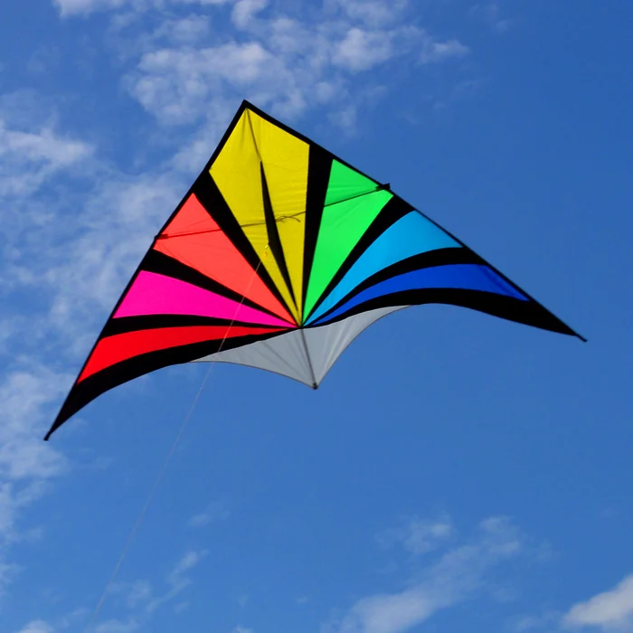 Hot Sale Kite Nylon Kites Rainbow Triangle Parafoil Cometas Parapente Cerf Volant Pipa Voadora Vlieger Kite Flying Barriletes