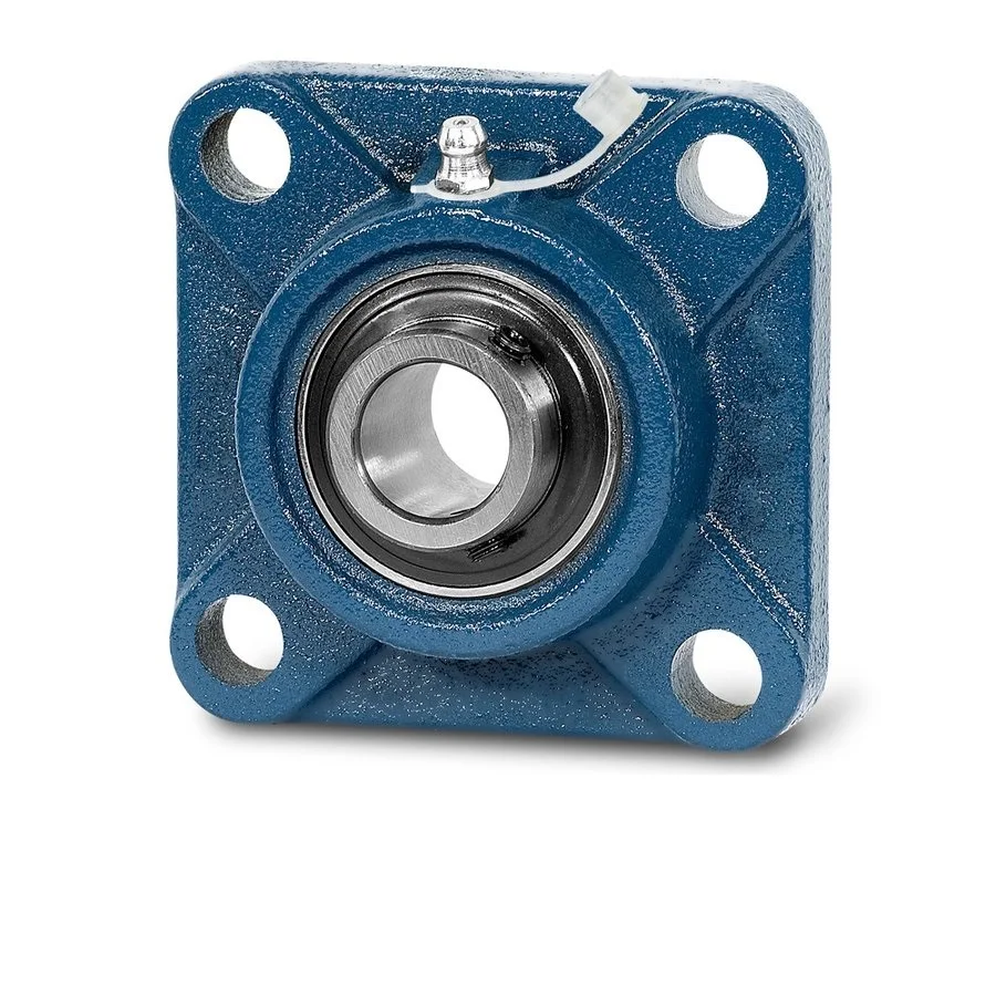 UCF212 4 Bolts Flange Bearing Unit With Wider Inner Ring Insert Bearing Set Screw Locking and Square Flange Housing