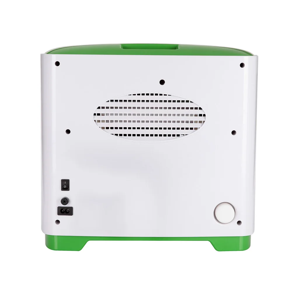 Low noise large flow portable household oxygen concentrator