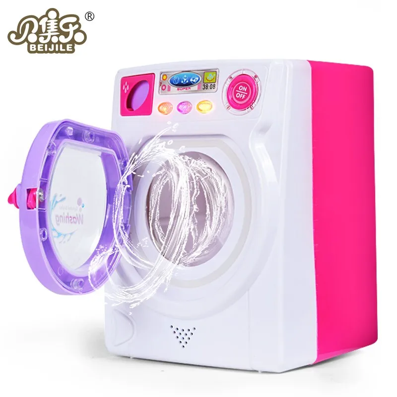 Funny electric plastic b/o mini washing machine toy