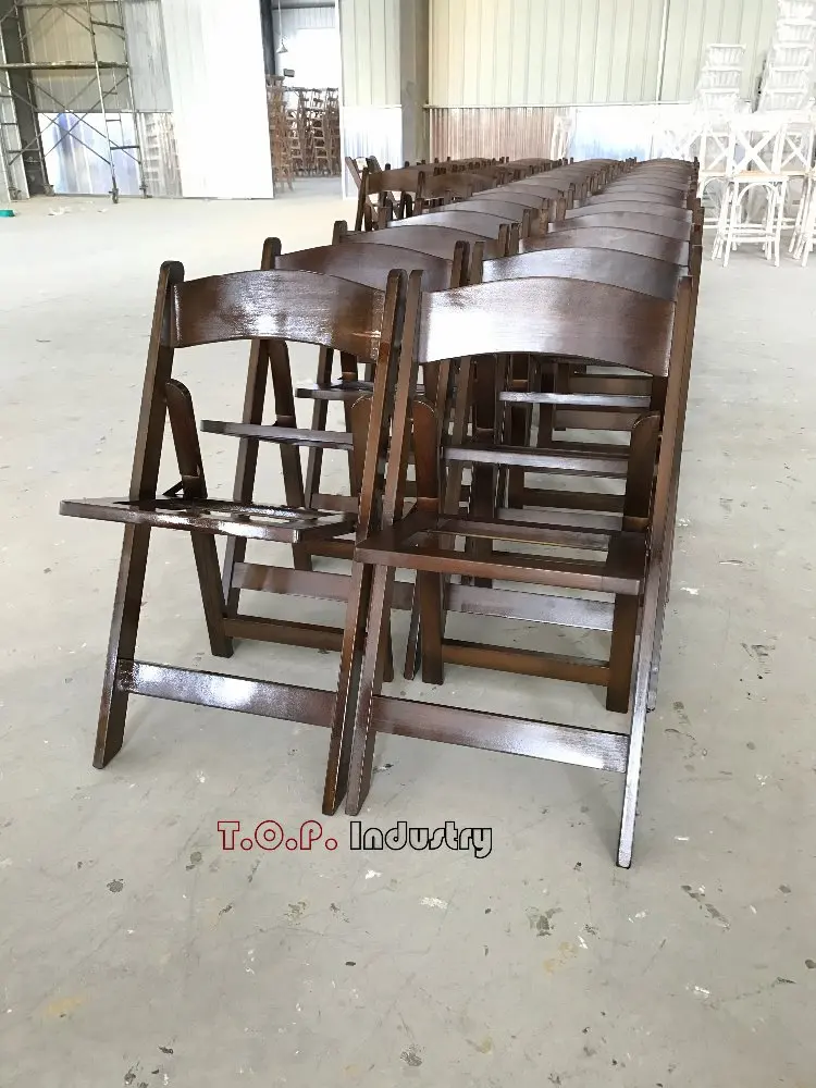 Natural Wood Chair Padded Seat