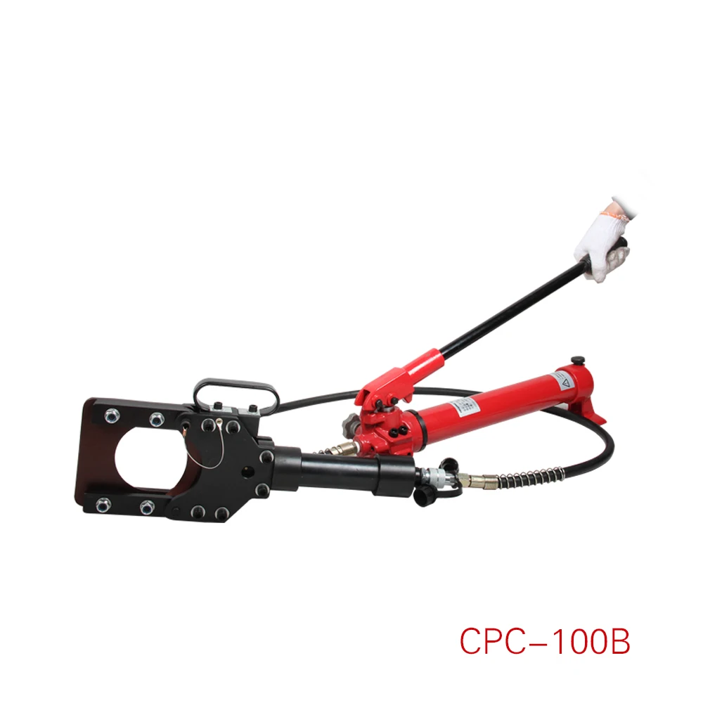 
cpc-100b hydraulic cable cutter cutting head with hand hydraulic pump 