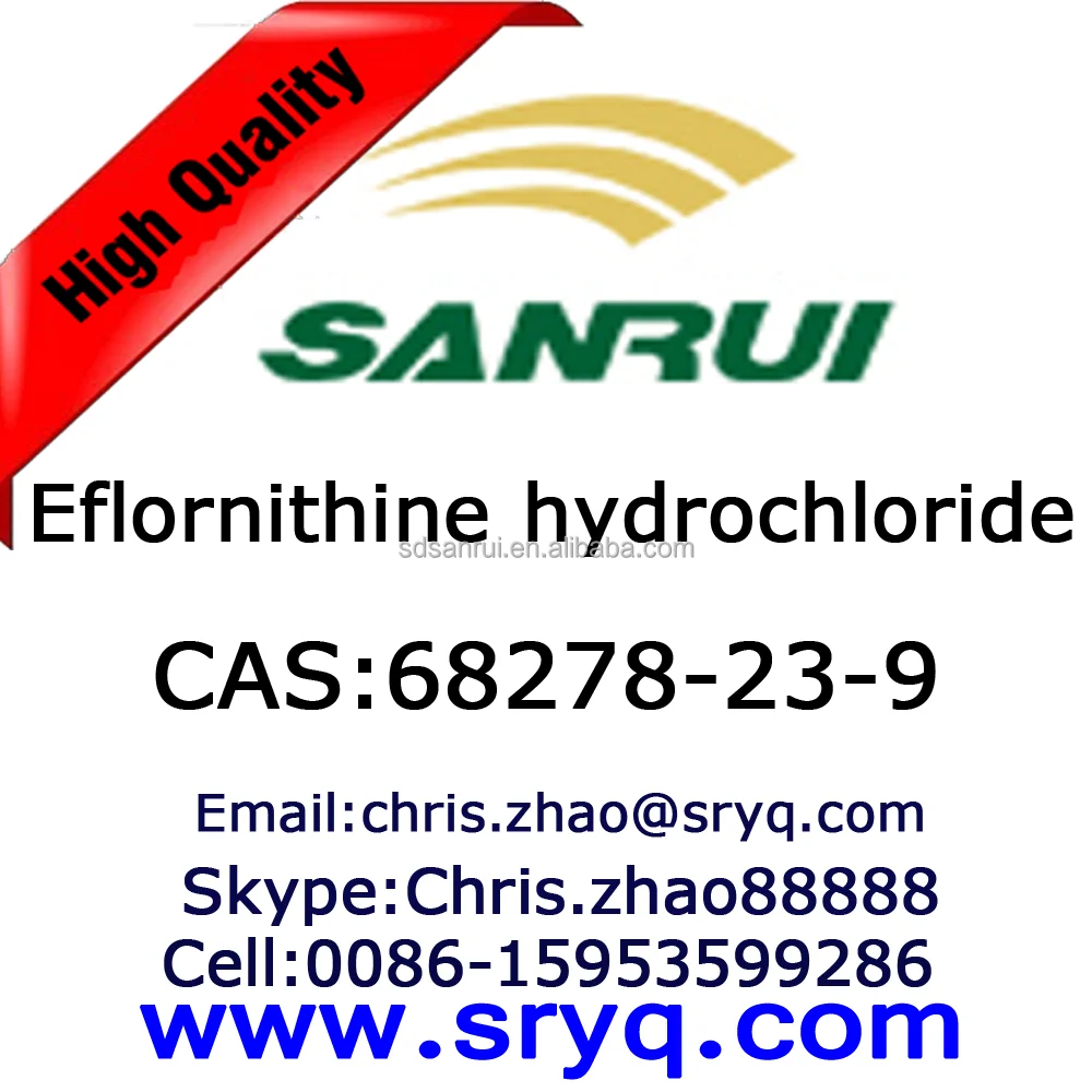 
API Eflornithine hcl, High quality cas 68278-23-9 Eflornithine hydrochloride 