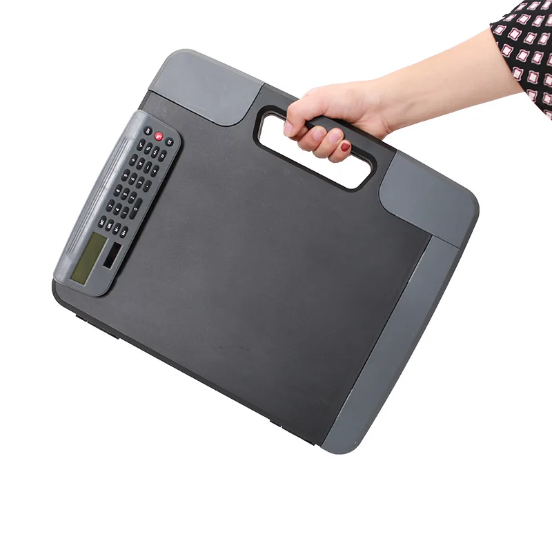 Portable storage multi-purpose Plastic clipboard with Calculator