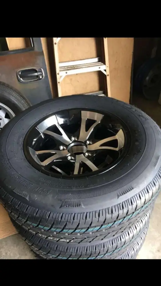 Vesteon 14' Boat Trailer Wheels aluminum rims