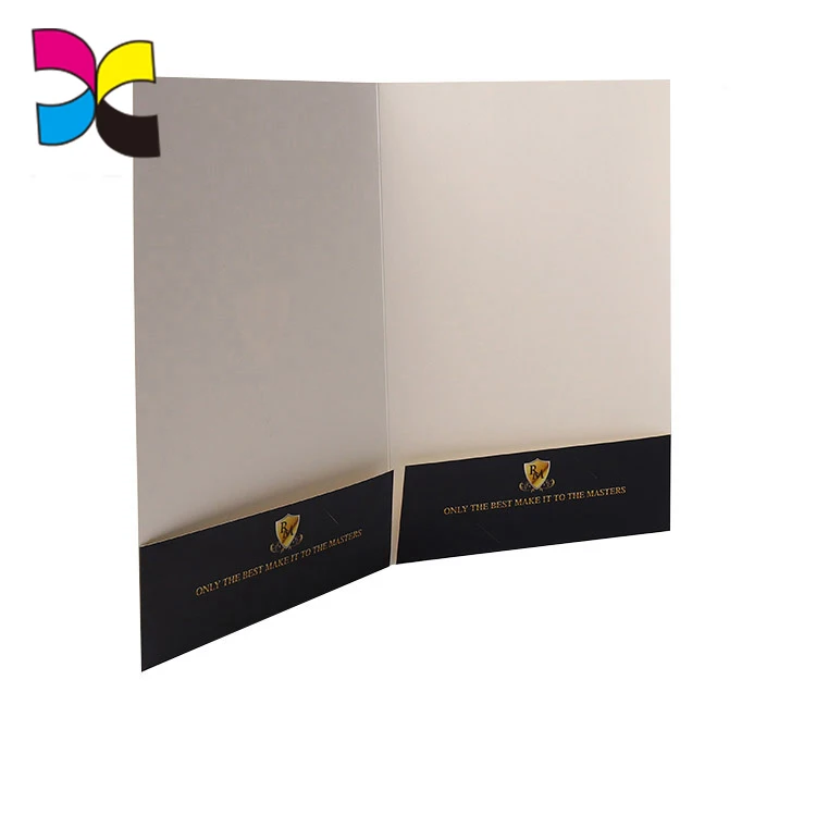 Promotional wholesale high quality presentation custom advertising folder