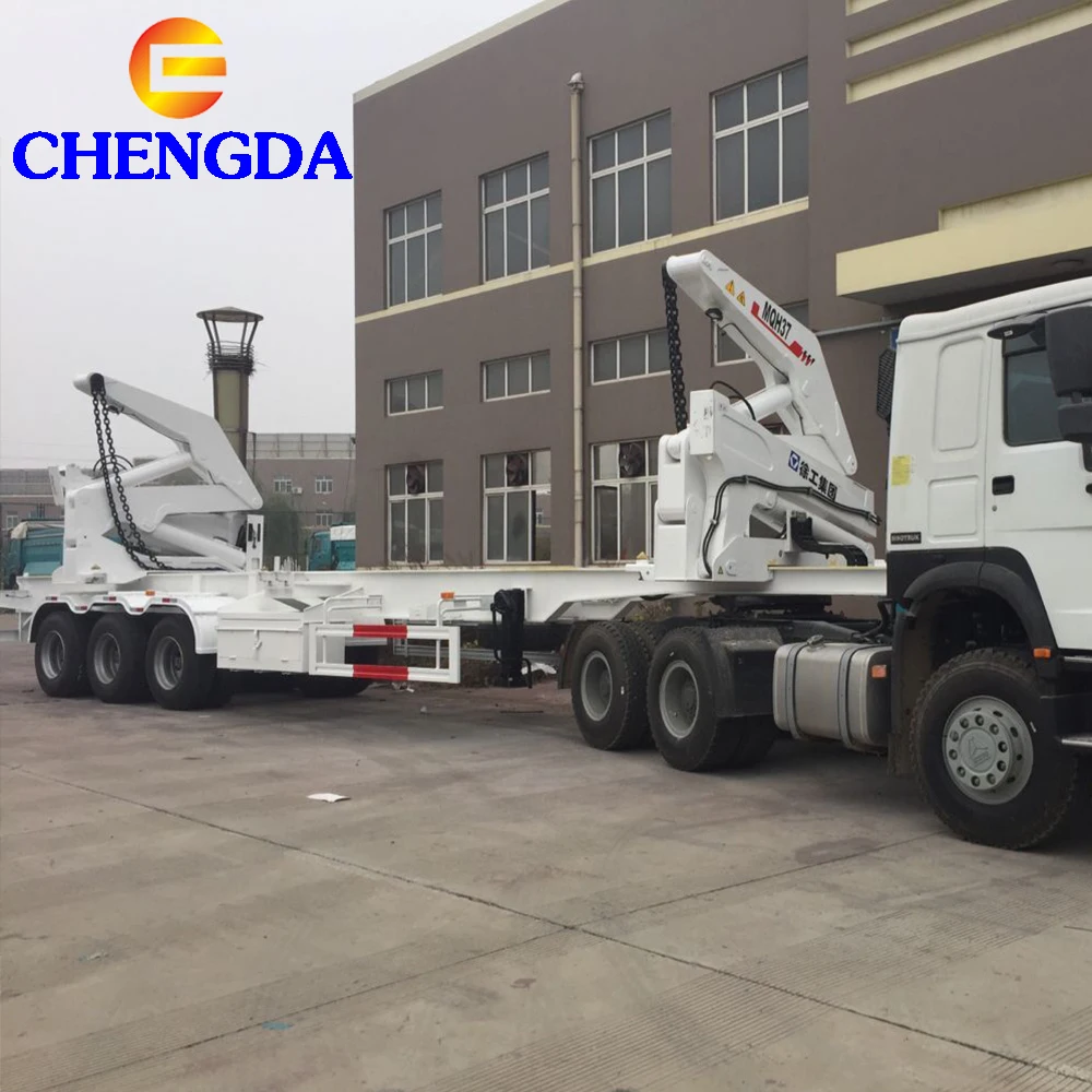 Tri-axle side lifter container side loader trailer for 20 ft 40ft container