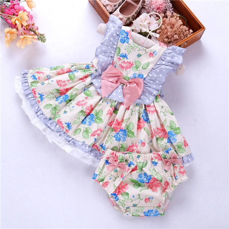 toddler baby clothes vintage dress ruffles girl flower dresses boutiques children clothes ready made lots  19717686