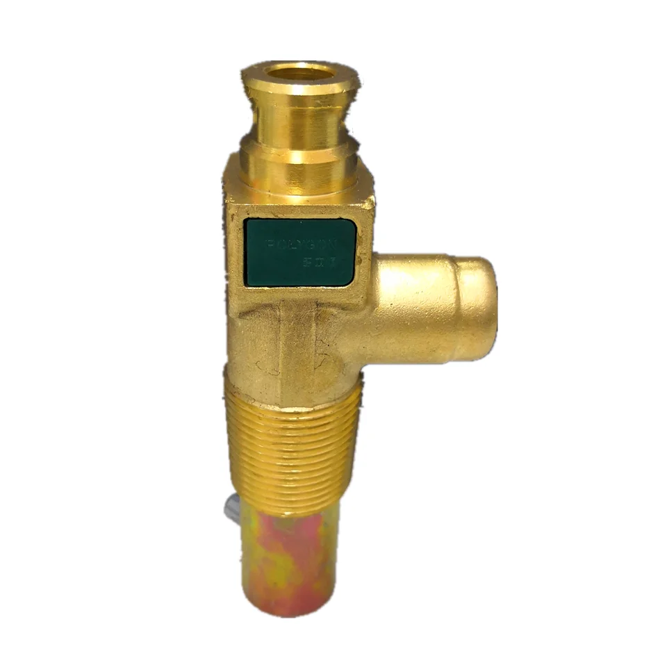 LPG Cylinders Double-Check POL Valve for Sale  TPED Certified NMX-X-042-SCFI-2010 Brass Material with Pressure Relief
