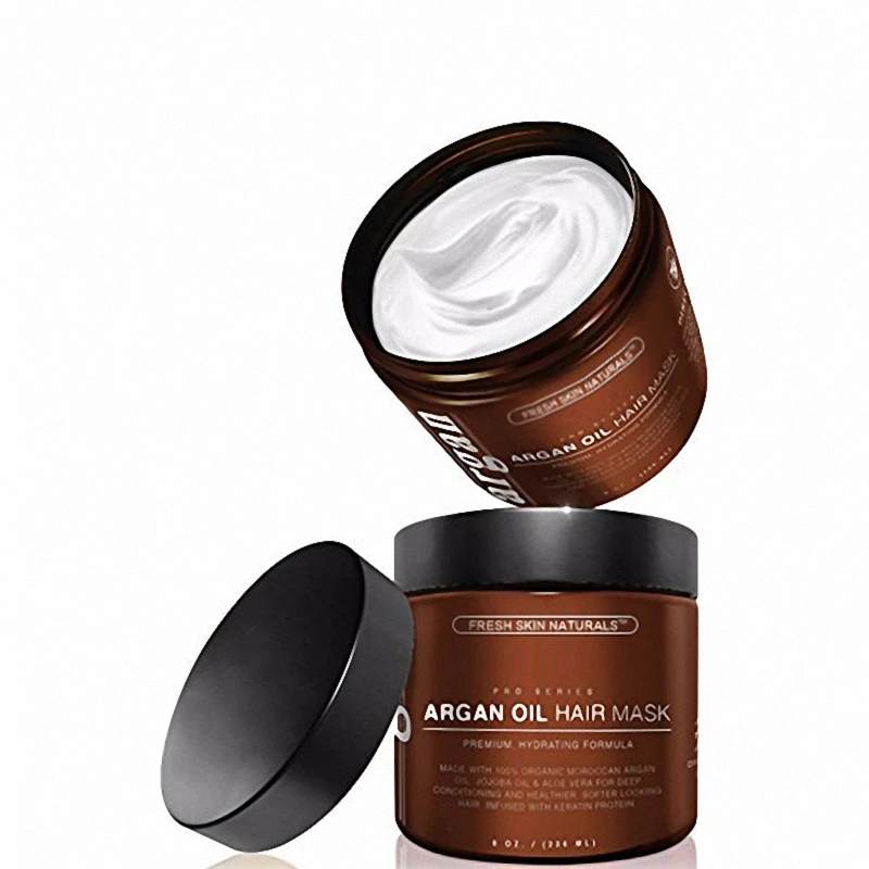 
Argan Oil Keratin Hair Mask, 100% ORGANIC Argan & Almond Oils - Deep Conditioner, Hydrating Hair Treatment Therapy 