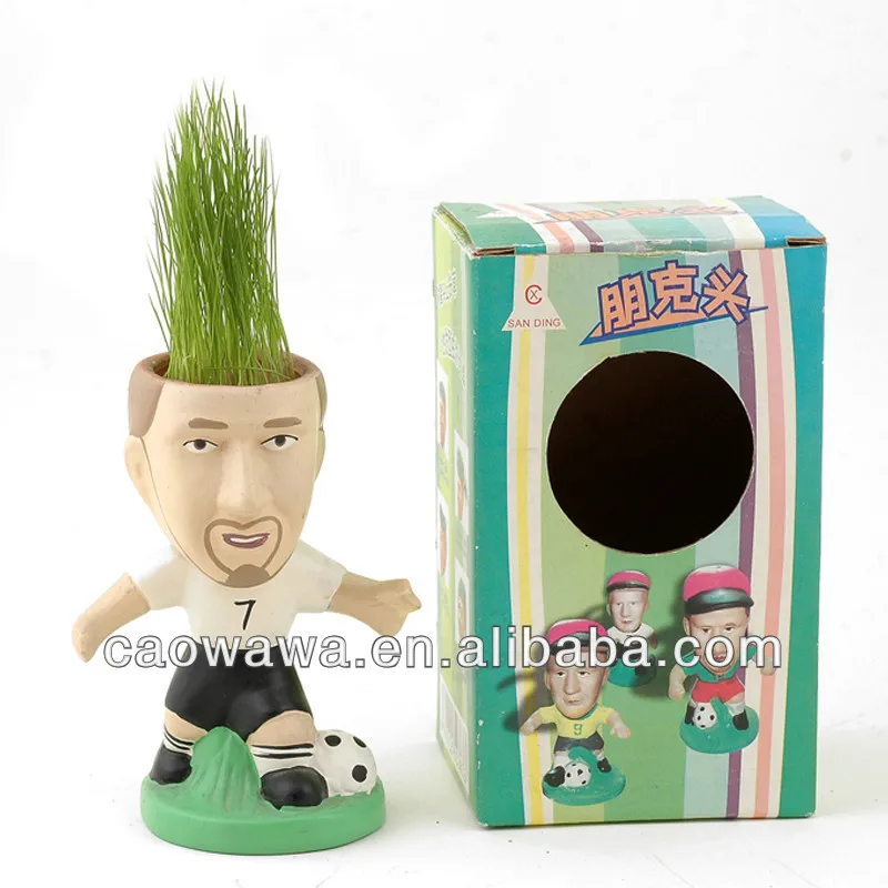 
2013 DIY gift and craft,growing grass heads dolls,grass toys 