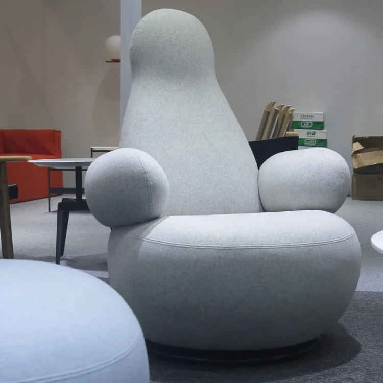 Modern lounge chair sofa lounge seat  salon high back and low back waiting chair with swivel function