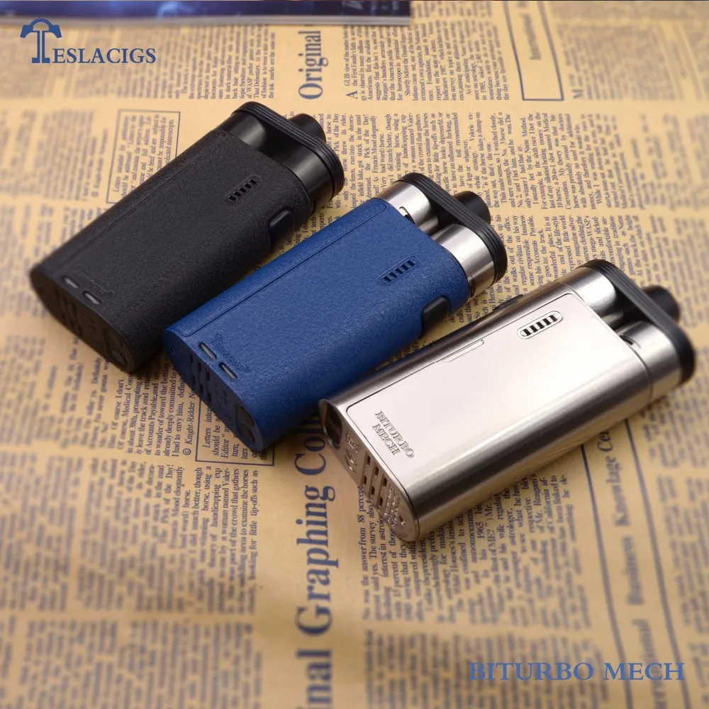 2017 powerful vape mod two RDAS Tesla biturbo mech for wholesaler