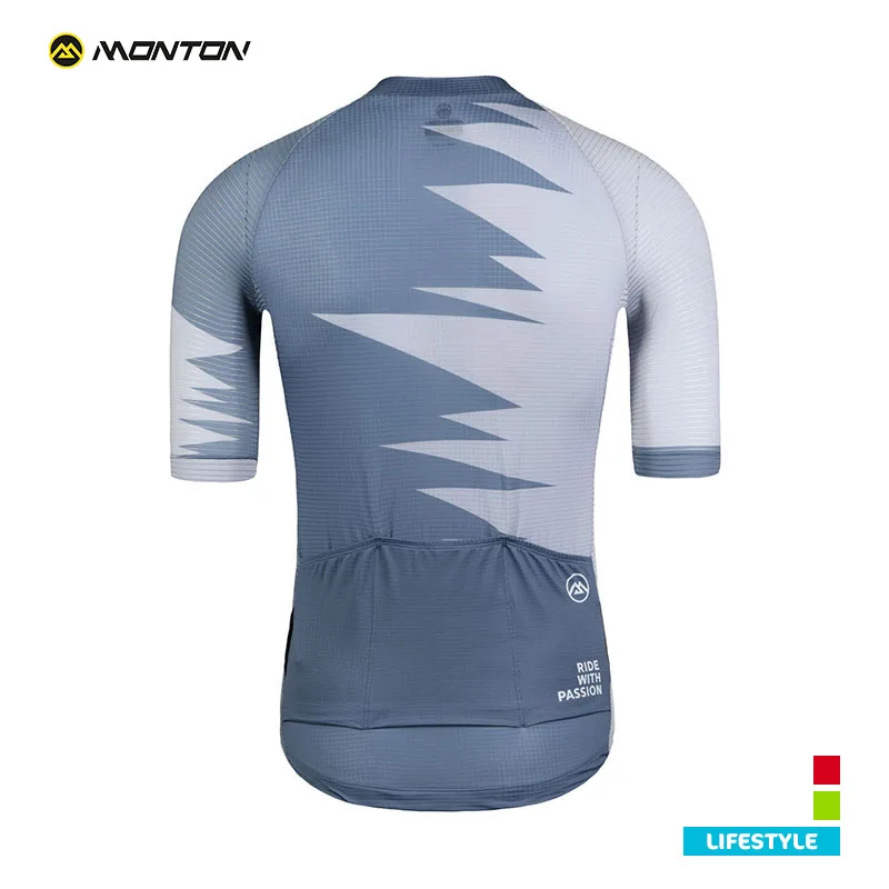 2019 LIFESTYLE MENS SHORT SLEEVE CYCLING TOP ROAR GRAY