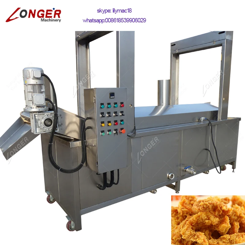 Factory Price Commercial Automatic Continuous Fish Peanut Frying Equipment Potato Chips Fryer Machine