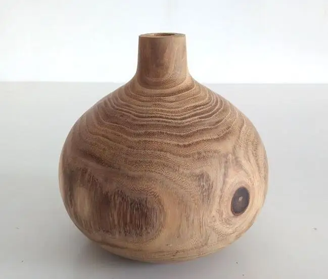 2019 Hot selling Simple Design Modern Wooden Vase Small Size