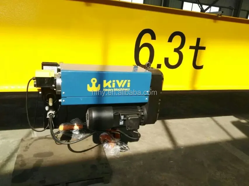 10 Ton Ce Certificate Monorail radio remote control Electric Hoist Single Beam Overhead Crane With Hook