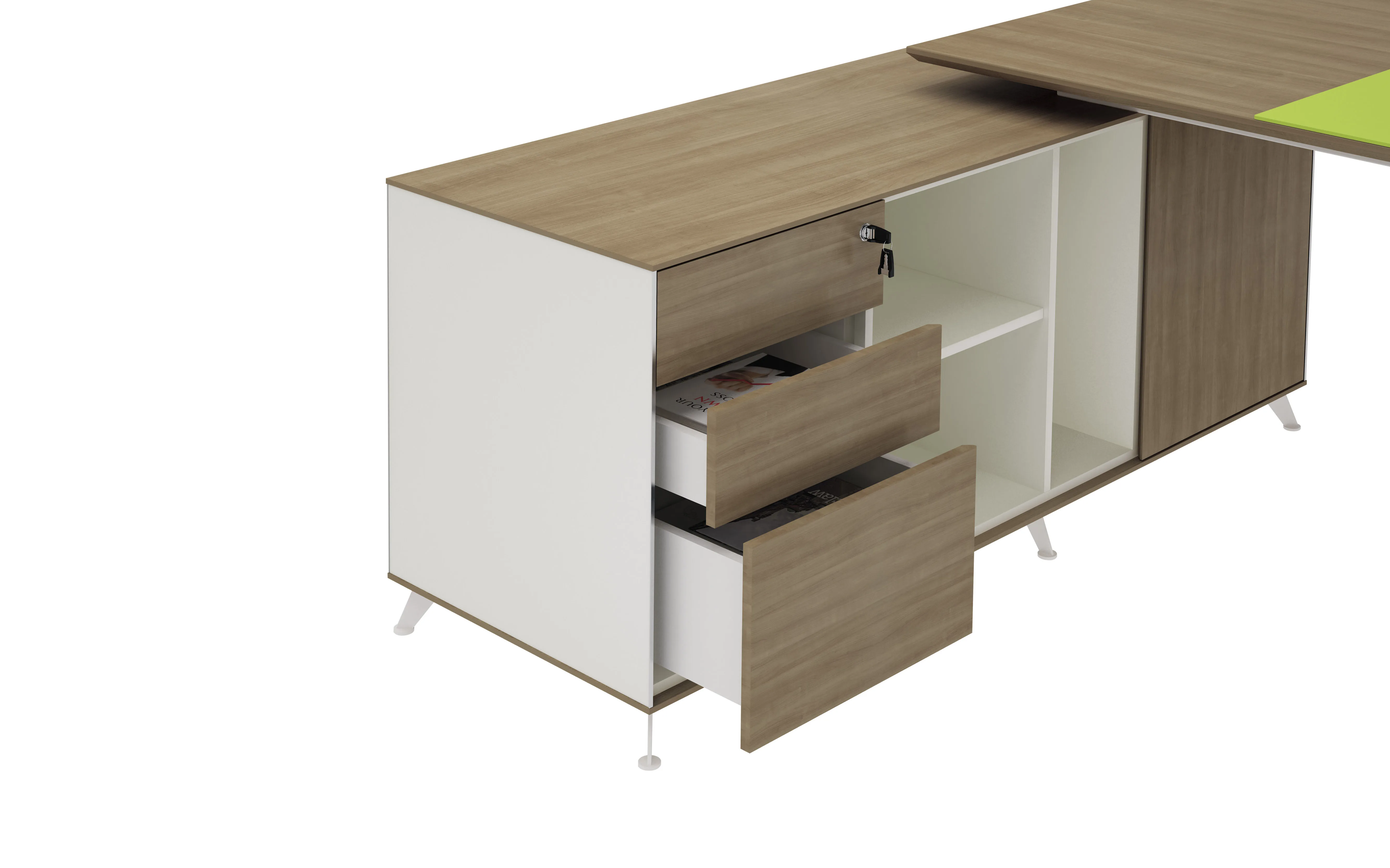 
Wooden Office Cabinet File Storage Cabinet Low File Organizer Office Supplier 