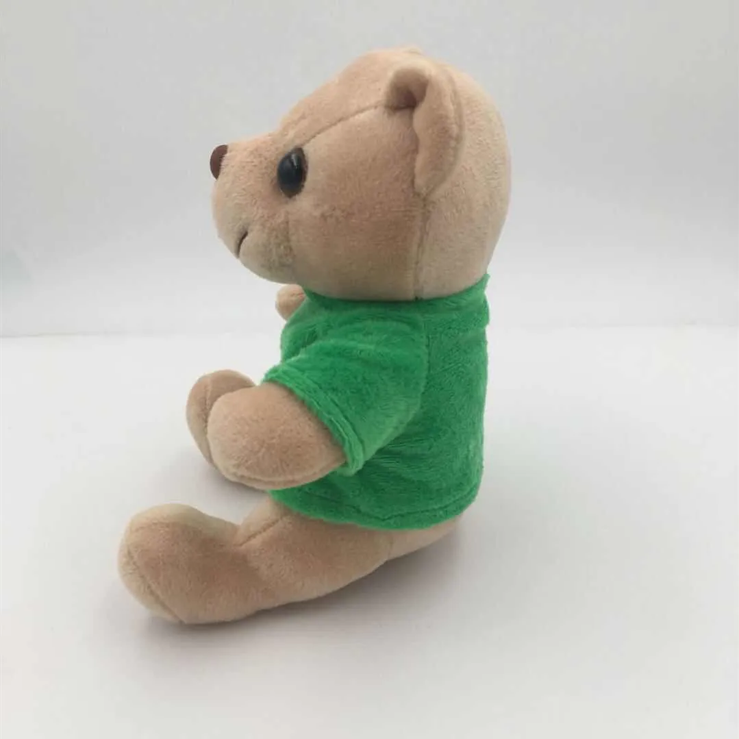 Custom Small  Bears Plush Toy Unisex Build a Bear 8 to 13 Years,14 Years & up Sublimation  Bear T Shirt Can Custom