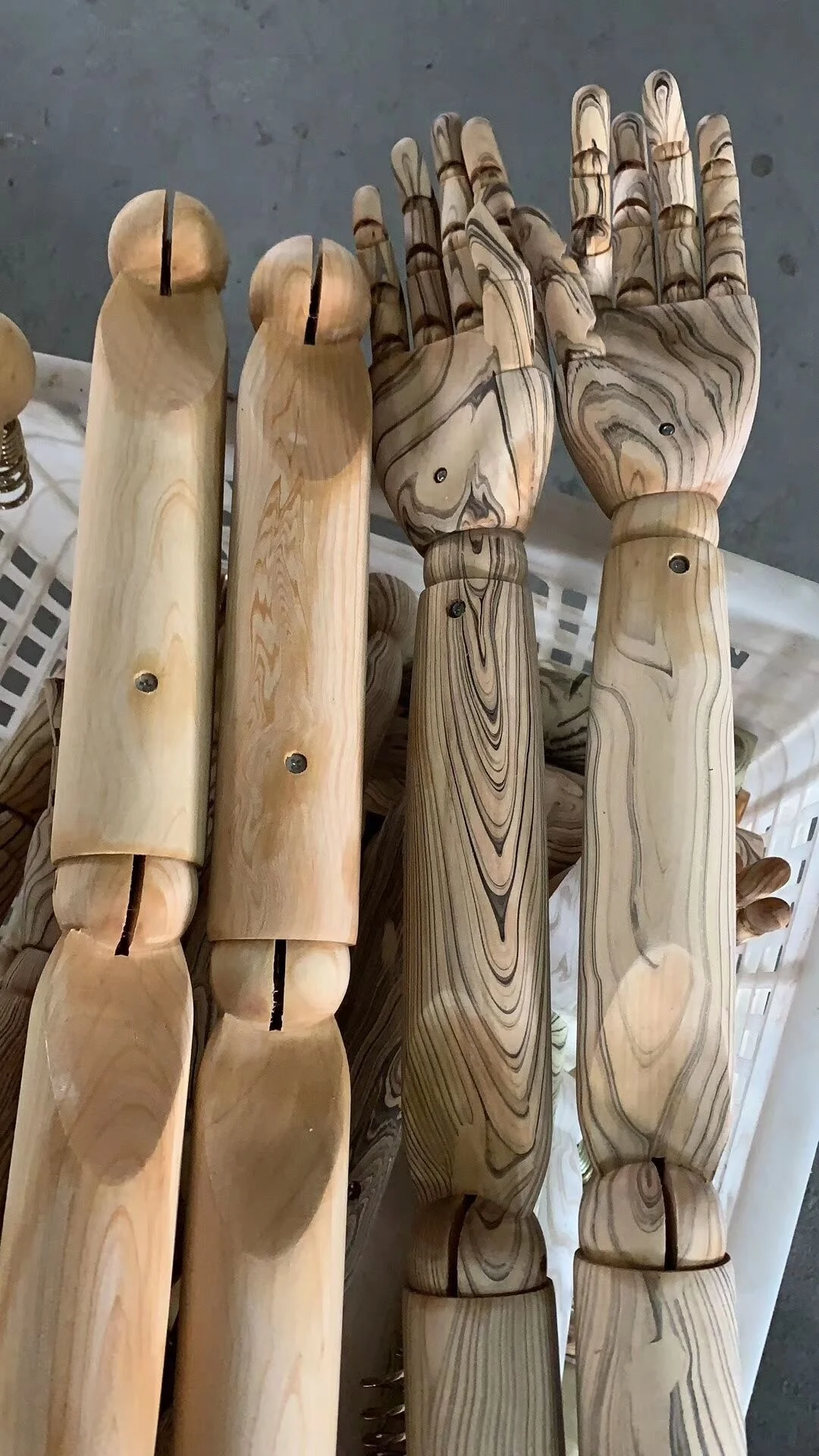 mannequins wooden arm