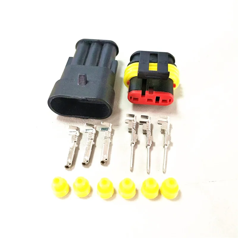 Manufacture Tyco/Amp PA66 Automotive Waterproof 1p 2p 3p 4p 5p Female Car Connector 282089-1