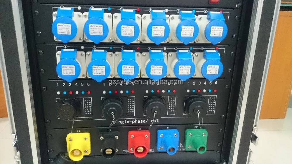 400A camlock питания коробка с узо выключатель
