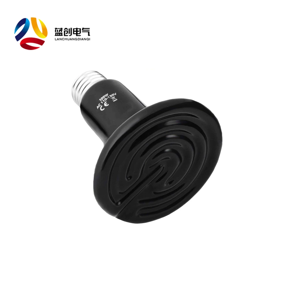 Ceramic Infrared Brooder heating Lamps Pet Coop Heater for Chicks Chikens Warm