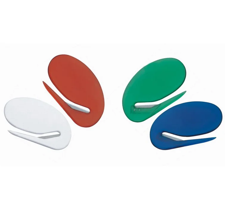 Многоразовые резкость безопасности пользовательские нержавеющая сталь письмо открывалка с требуемым логотипом