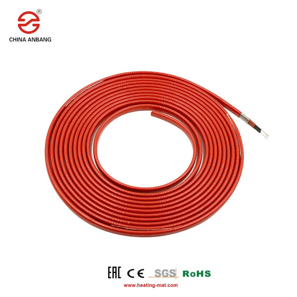Water Proof Pipe Defroster Freeze Protection Frost Tech Heat Tape Flat Wire Underground Self Regulating Heating Cable