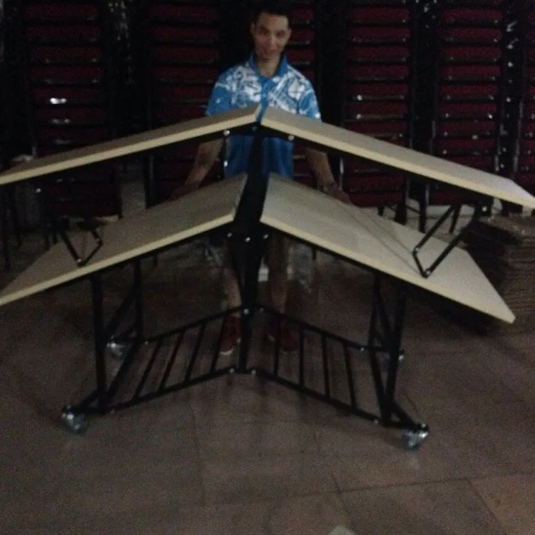 Hotel Foldable Dining Table Wheel Buffet Accessory