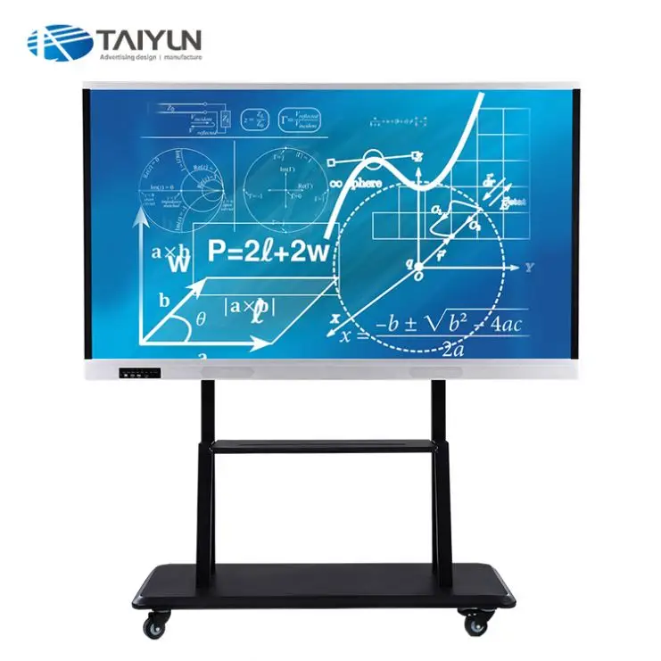 Multi Touch 4K HD Screen Smart teaching mobile interactive whiteboard