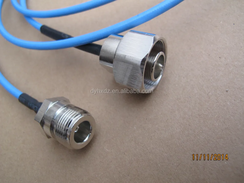 RF connector Mini din (4.1/9.5 type ) male plug for 1/2 superflex cable 4.1/9.5 connector